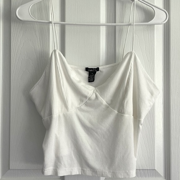 White Rue21 Crop Top Tank - Picture 2 of 8